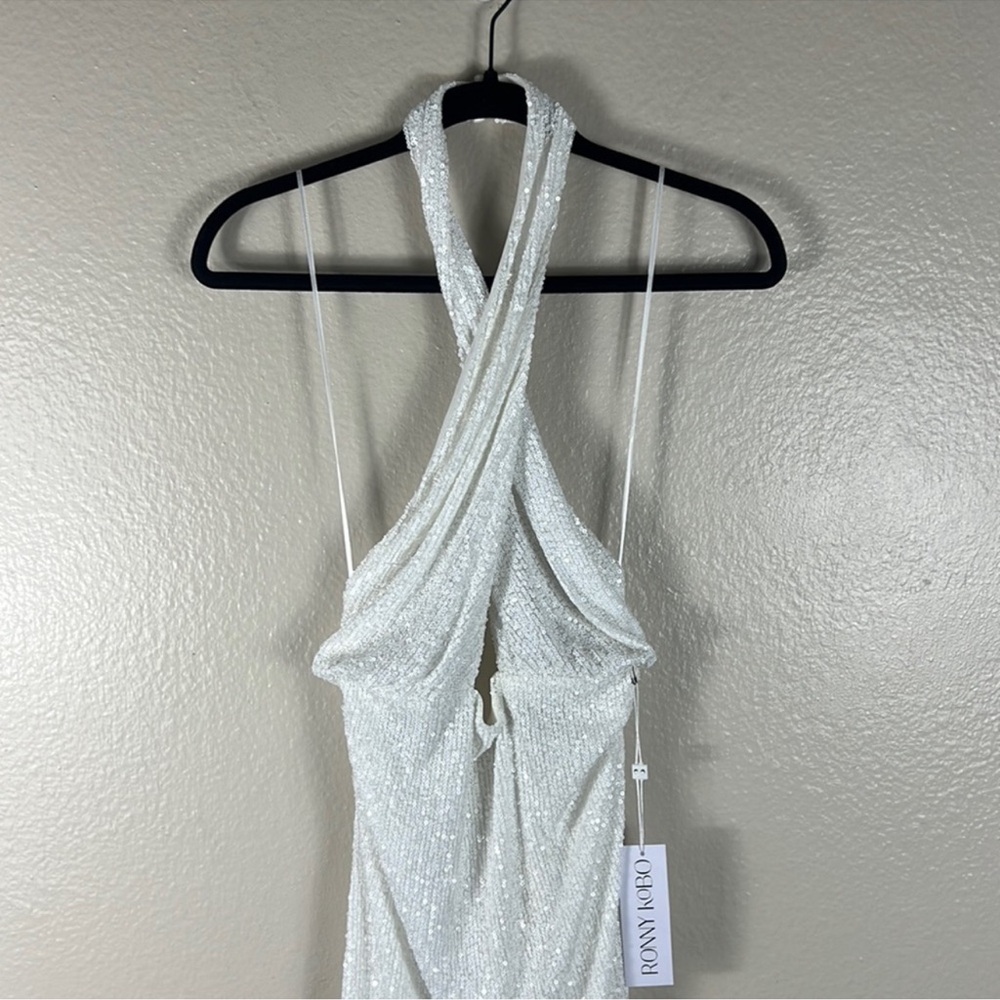 Ronny Kobo Collection Zack Sequin Halter Dress - Picture 6 of 11